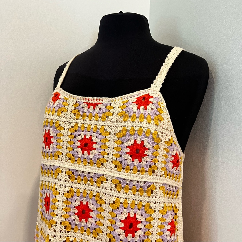 By Together granny square crochet mini dress - Picture 3 of 10